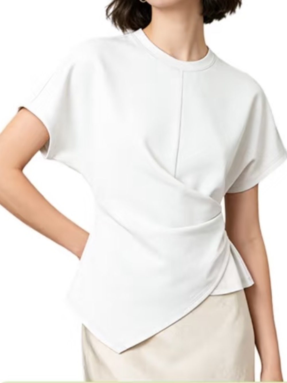 Brand new Irregular Waist-Cinch T-Shirt in 4 colours